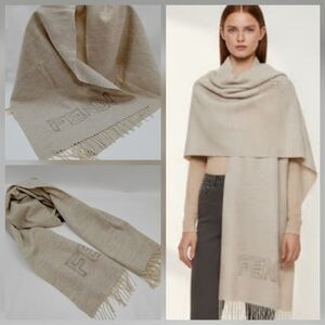 Fendi Beige Scarf